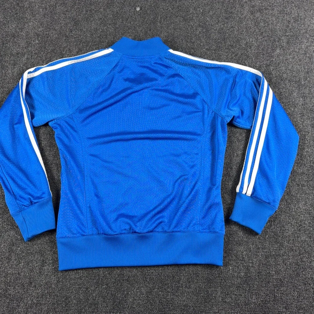 Adidas Climalite Mesh Track‎ Jacket 3-Stripe Full Zip Sample Size M Blue Sample